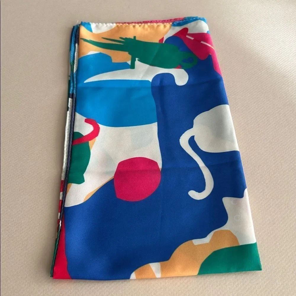 Colorful Abstract Scarf P49 - Picture 4 of 5